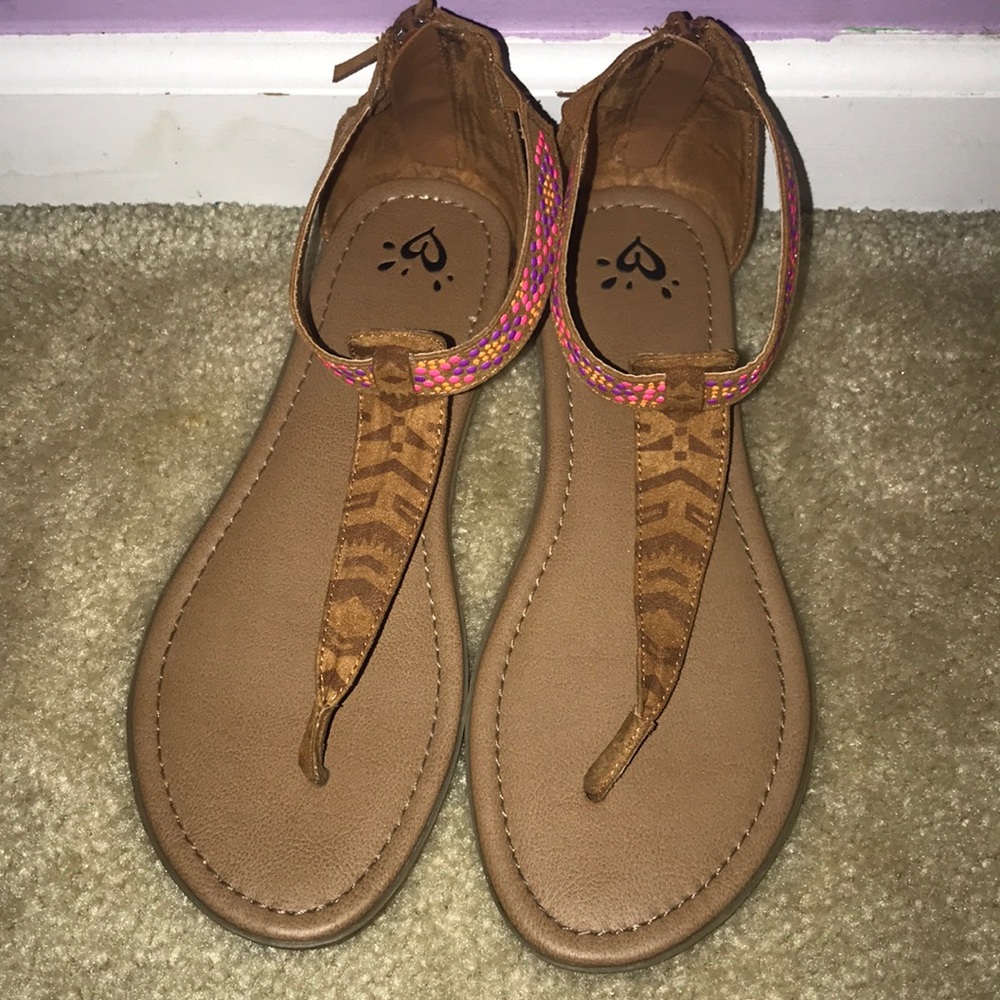 Cute brown sandals